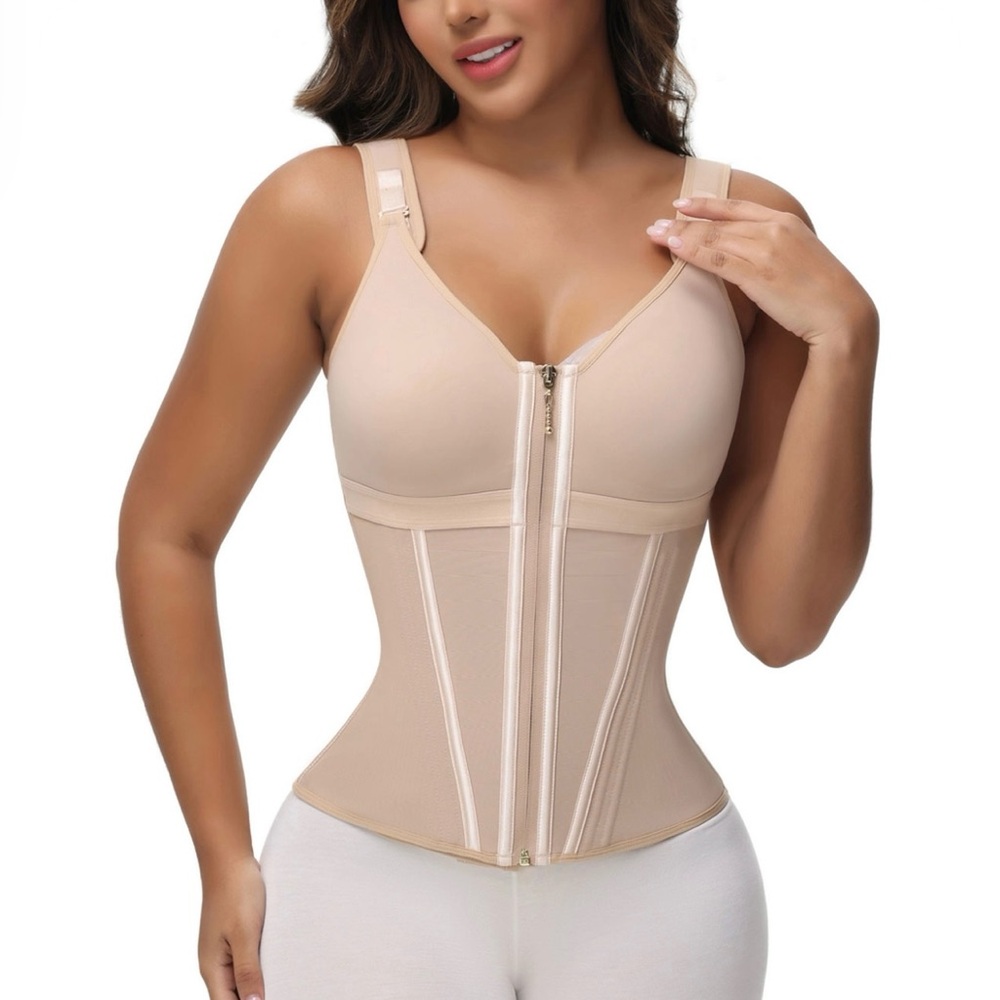Seamless Beige Shapewear Corset with built in bra